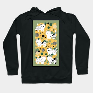 Polka Purradise: Feline Dot Delight Hoodie